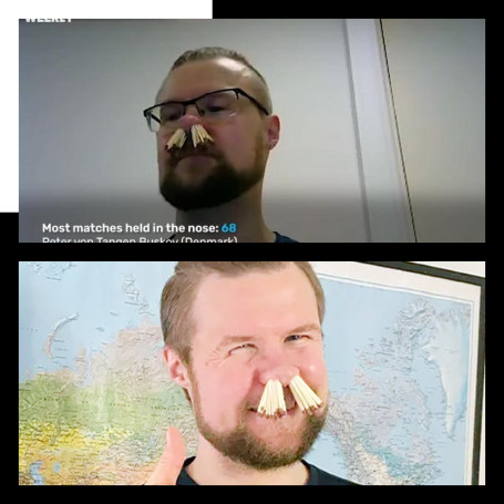 Rekod Dunia 68 Batang Macis Dalam Lubang Hidung