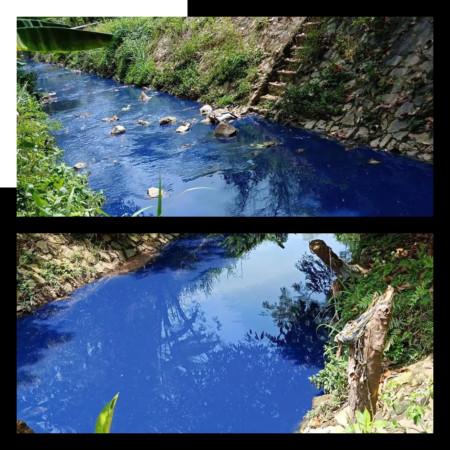 Air Sungai Berwarna Biru?